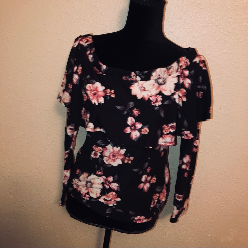Floral off shoulder top